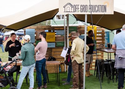 off grid living festival - stall tent