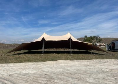 stretched tent event hire