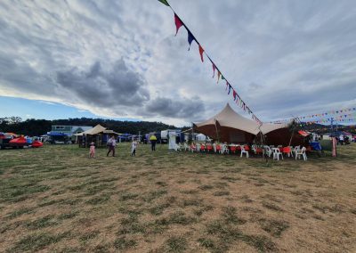 stretched tent event hire corporate stall